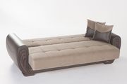 Two-toned sand storage sleeper sofa / sofa bed by Istikbal additional picture 5