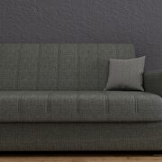 Charcoal gray fabric sleeper / storage sofa by Istikbal additional picture 2