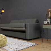 Charcoal gray fabric sleeper / storage sofa by Istikbal additional picture 11
