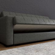 Charcoal gray fabric sleeper / storage sofa by Istikbal additional picture 12