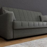 Charcoal gray fabric sleeper / storage sofa by Istikbal additional picture 6