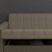 Brown gray fabric sleeper / storage sofa by Istikbal additional picture 2