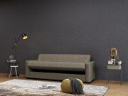 Brown gray fabric sleeper / storage sofa by Istikbal additional picture 4