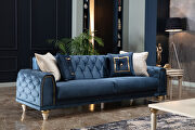 Low profile navy fabric sleeper / seating sofa by Istikbal additional picture 2