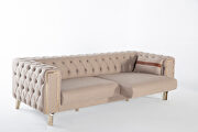 Best vizon sofa w/ golden trim and tufted back by Istikbal additional picture 12