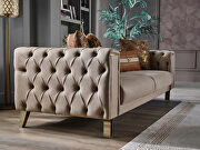 Best vizon sofa w/ golden trim and tufted back by Istikbal additional picture 6