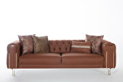 Best vizon sofa w/ golden trim and tufted back by Istikbal additional picture 10