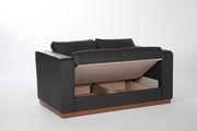 Storage / sofa bed loveseat in dark gray by Istikbal additional picture 5