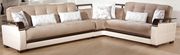 Modern sleeper sofa sectional w/ storage in lt brown & cream by Istikbal additional picture 2