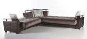 Modern sleeper sofa sectional w/ storage in brown by Istikbal additional picture 5