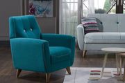 Blue fabric storage convertible sofa by Istikbal additional picture 2