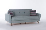 Blue fabric storage convertible sofa by Istikbal additional picture 5