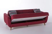 Marsala fabric storage convertible sofa by Istikbal additional picture 4