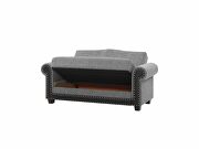 Quality gray fabric storage / sleeper / sit / sleep sofa by Istikbal additional picture 14