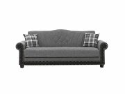 Quality gray fabric storage / sleeper / sit / sleep sofa by Istikbal additional picture 9