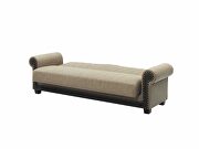 Quality brown fabric storage / sleeper / sit / sleep sofa by Istikbal additional picture 13