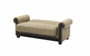 Quality brown fabric storage / sleeper / sit / sleep sofa by Istikbal additional picture 7