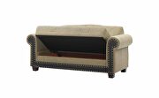 Quality brown fabric storage / sleeper / sit / sleep sofa by Istikbal additional picture 10