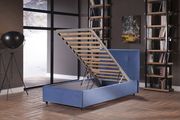 Storage twin bed for kids in blue by Istikbal additional picture 2