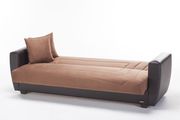 Brown microfiber sofa / sofa bed with storage by Istikbal additional picture 5