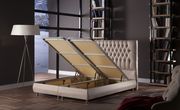 Modern beige fabric bed w/ lift platform by Istikbal additional picture 4