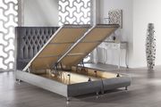Diamond-shaped tuftings king bed w/ lift platform by Istikbal additional picture 2