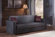 Glory gray storage sofa / sofa bed in casual style additional photo 2 of 9