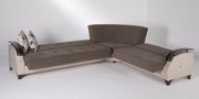 Cream/brown reversible sectional sofa w/ storage by Istikbal additional picture 4