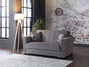 Diego gray microfiber sleeper loveseat by Istikbal additional picture 6