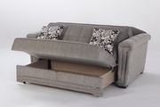 Diego gray microfiber sleeper loveseat by Istikbal additional picture 8