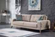 Cozy comfortable beige fabric sleep sofa by Istikbal additional picture 3
