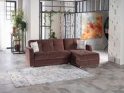Modern brown fabric sleeper sectional w/ storage by Istikbal additional picture 2