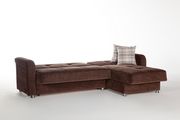 Modern brown fabric sleeper sectional w/ storage by Istikbal additional picture 9