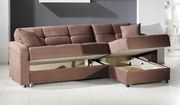 Modern truffle fabric sleeper sectional w/ storage by Istikbal additional picture 2