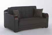 Loveseat pull-out sofa bed in dark gray by Istikbal additional picture 4