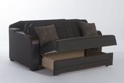 Loveseat pull-out sofa bed in dark gray by Istikbal additional picture 5