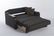 Loveseat pull-out sofa bed in dark gray by Istikbal additional picture 7