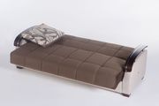 Brown/cream convertible sofa bed with storage by Istikbal additional picture 6