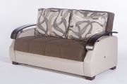 Brown/cream convertible sofa bed with storage by Istikbal additional picture 7