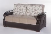 Tan/espresso covertible sofa bed with storage by Istikbal additional picture 6