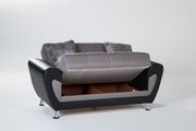 Gray microfiber convertible sofa w/ storage by Istikbal additional picture 11