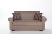 Light brown microfiber loveseat w/ storage by Istikbal additional picture 4