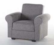 Light gray microfiber sofa w/ storage additional photo 5 of 6