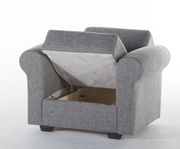 Light gray microfiber sofa w/ storage by Istikbal additional picture 6