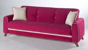 Contemporary fuchsia microfiber storage sofa by Istikbal additional picture 3