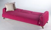 Contemporary fuchsia microfiber storage sofa by Istikbal additional picture 5
