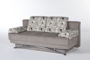 Aristo brown / gray fabric queen size sofa bed additional photo 2 of 3