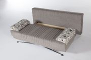 Aristo brown / gray fabric queen size sofa bed additional photo 3 of 3