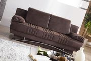 Chocolate suede storage queen size sofa bed by Istikbal additional picture 2