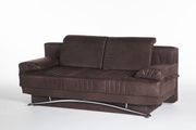 Chocolate suede storage queen size sofa bed by Istikbal additional picture 3